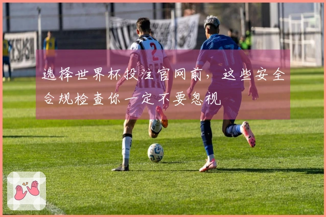 选择世界杯投注官网前，这些安全合规检查你一定不要忽视