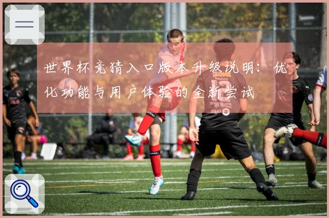 世界杯竞猜入口版本升级说明：优化功能与用户体验的全新尝试